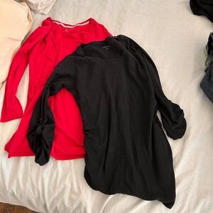 Two Motherhood Maternity long sleeve shirts